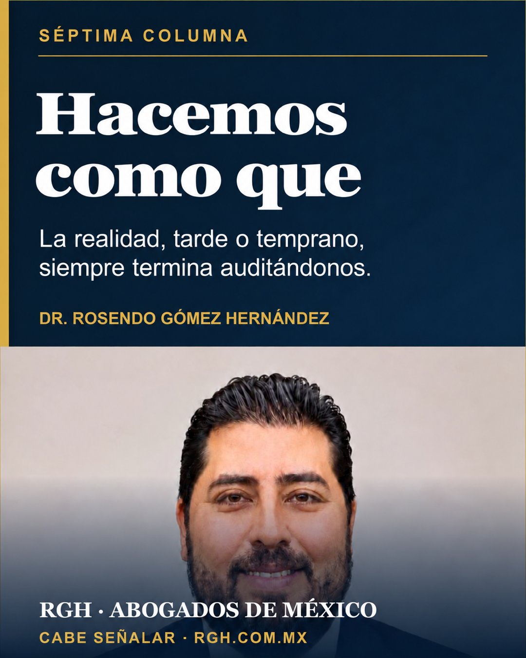 Portada de la séptima columna Hacemos como que