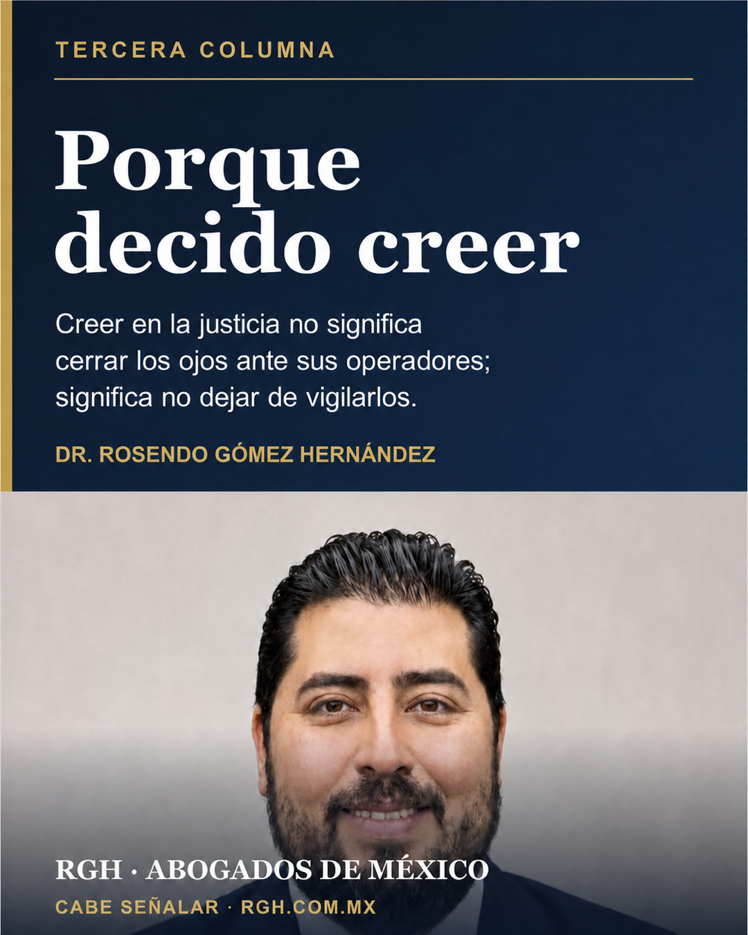 Portada de la tercera columna Porque decido creer